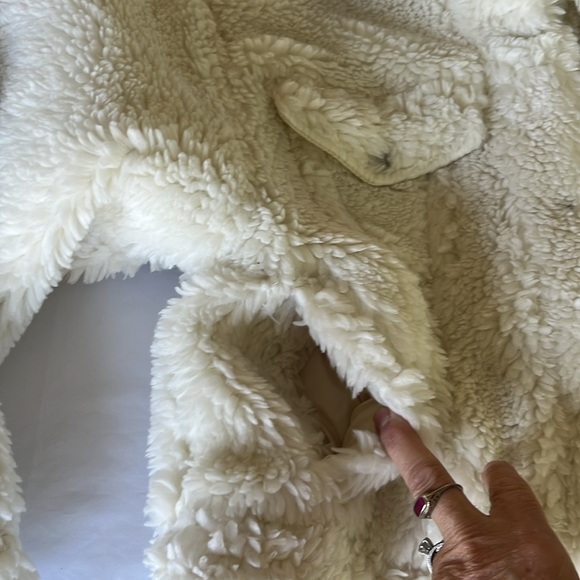 Levi's Baby Bubble Sherpa Trucker Jacket in Coconut Milk Size L NWT - Picture 10 of 14